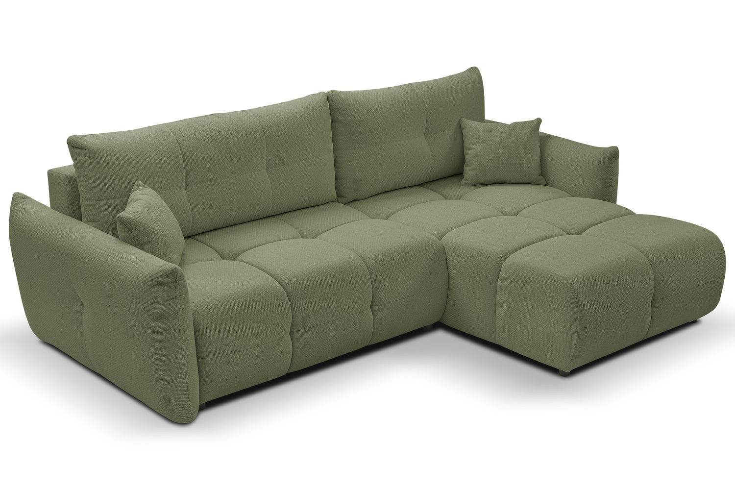 Lask BASE Corner Sofa with Sleeping Function – 257 x 177 cm – Left or Right Configuration