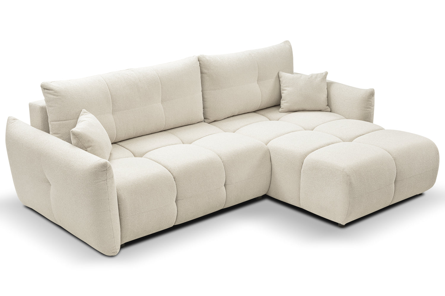 Lask BASE Corner Sofa with Sleeping Function – 257 x 177 cm – Left or Right Configuration