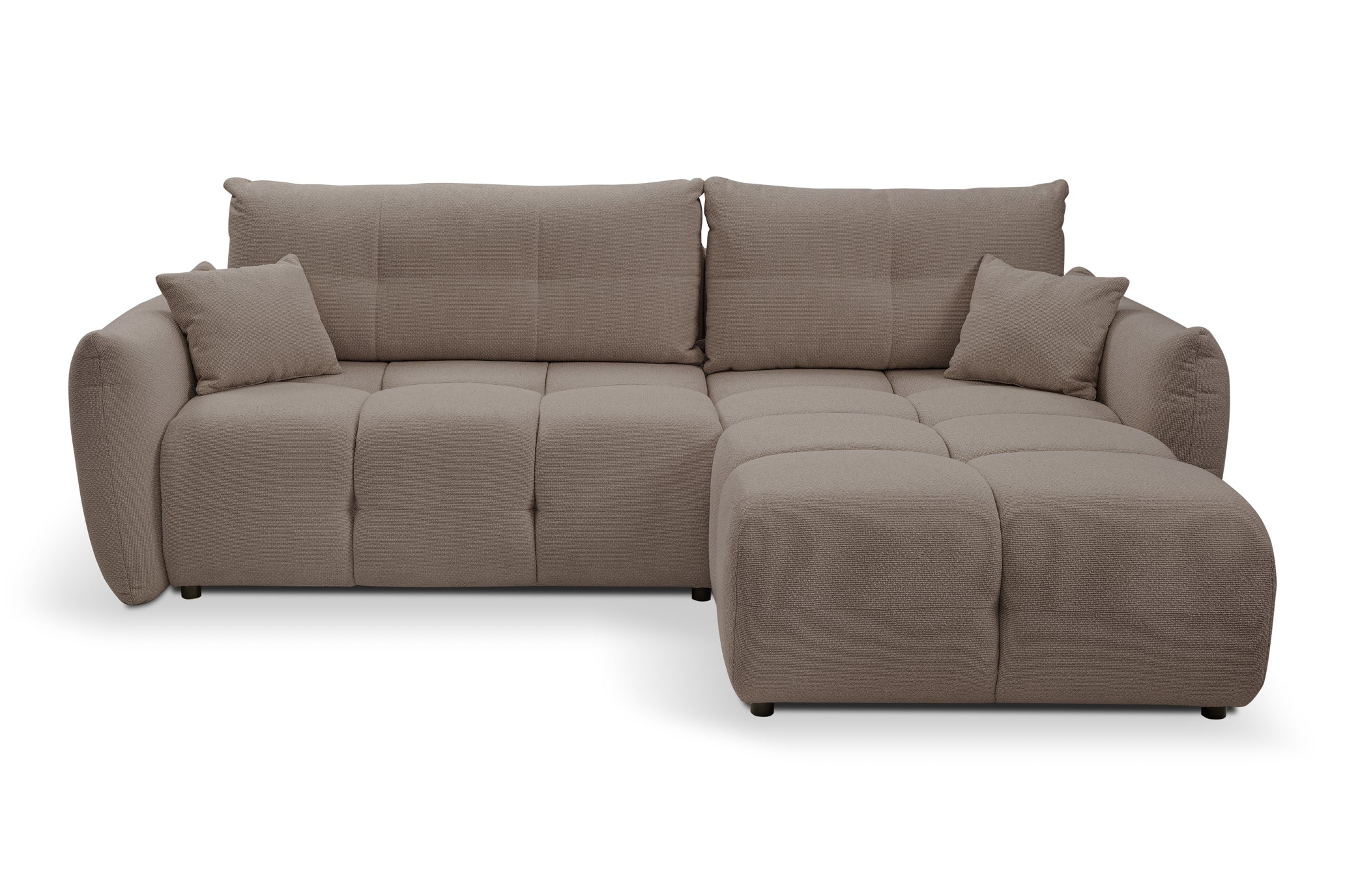 Lask BASE Corner Sofa with Sleeping Function – 257 x 177 cm – Left or Right Configuration
