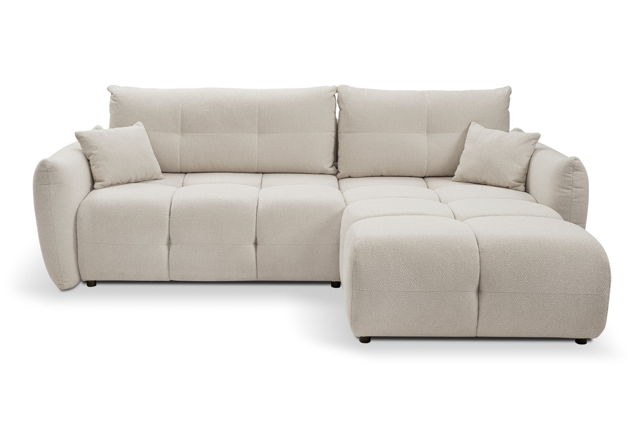 Lask BASE Corner Sofa with Sleeping Function – 257 x 177 cm – Left or Right Configuration