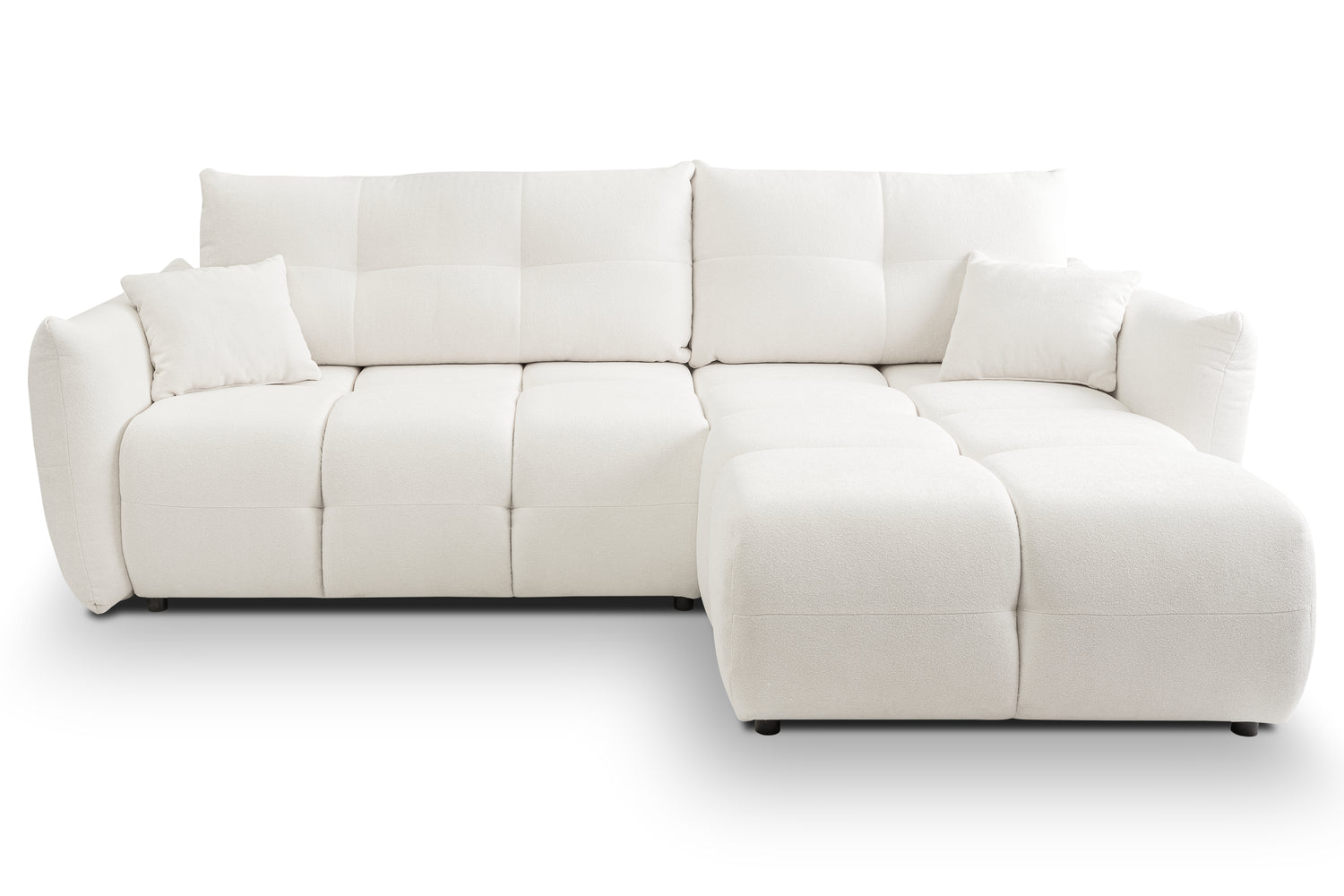 Lask BASE Corner Sofa with Sleeping Function – 257 x 177 cm – Left or Right Configuration