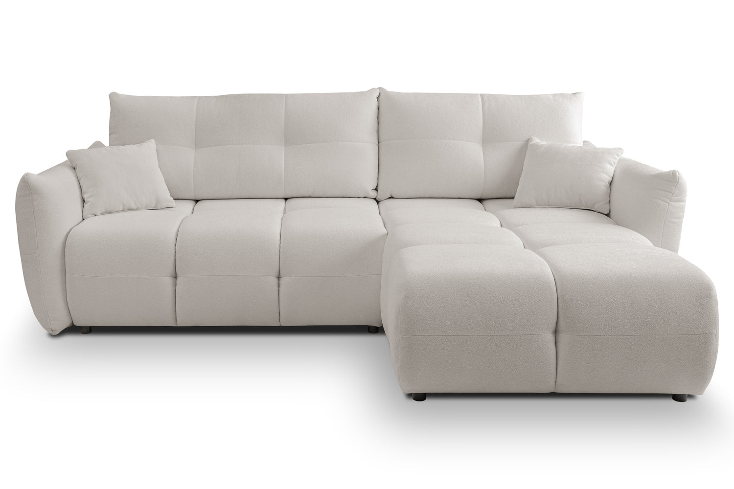 Lask BASE Corner Sofa with Sleeping Function – 257 x 177 cm – Left or Right Configuration
