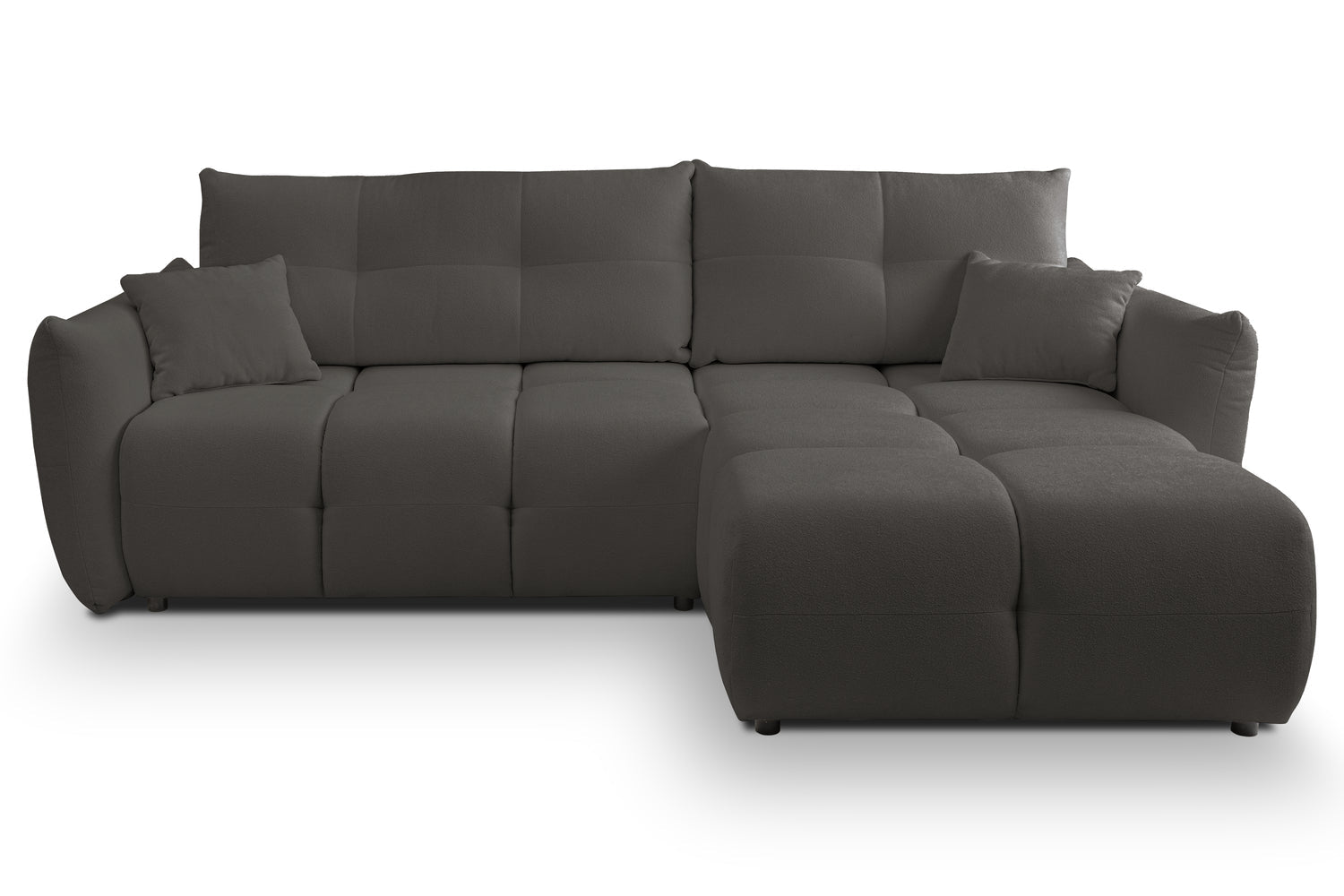 Lask BASE Corner Sofa with Sleeping Function – 257 x 177 cm – Left or Right Configuration