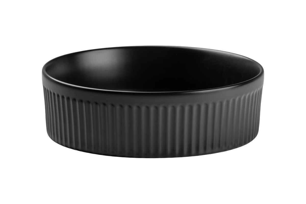 Beyond 2 Schwarz Matt Aufsatzwaschbecken – Keramik, 36 cm