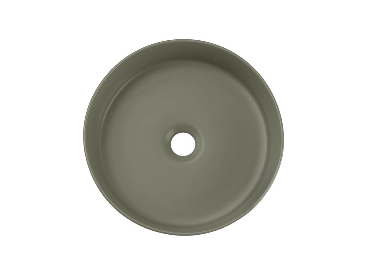 Beyond 2 Oliver Green Matt Aufsatzwaschbecken – Keramik, 36 cm