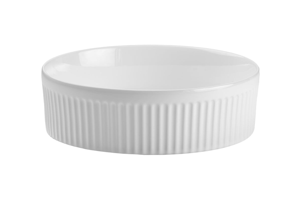 Beyond 2 Aufsatzwaschtisch Weiß Glänzend – Keramik, 36 cm