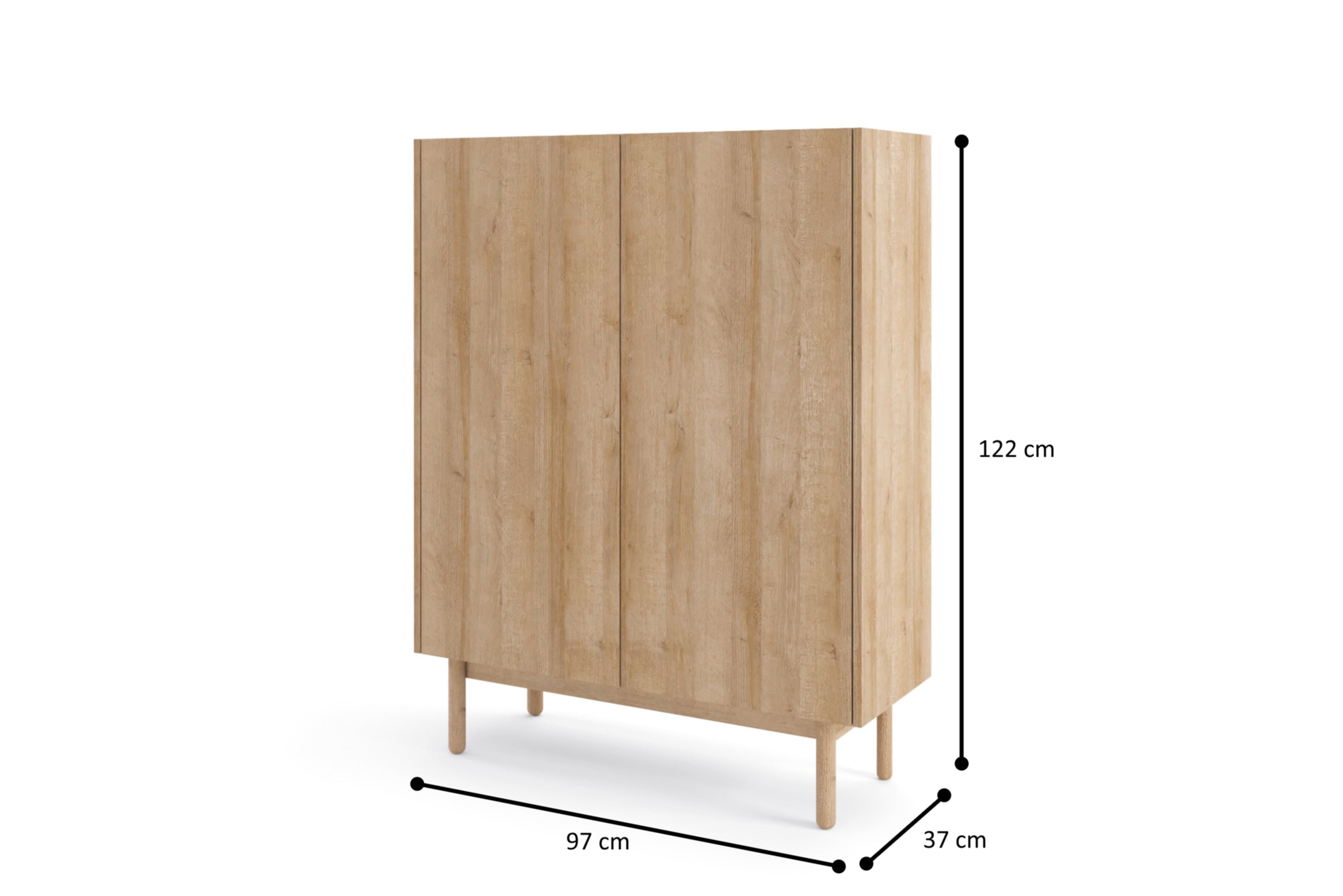 PI Boho KD97 Sideboard  – Riviera Oak
