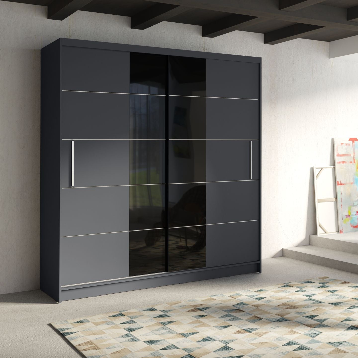 MO Brno XII Wardrobe – Grey Graphite