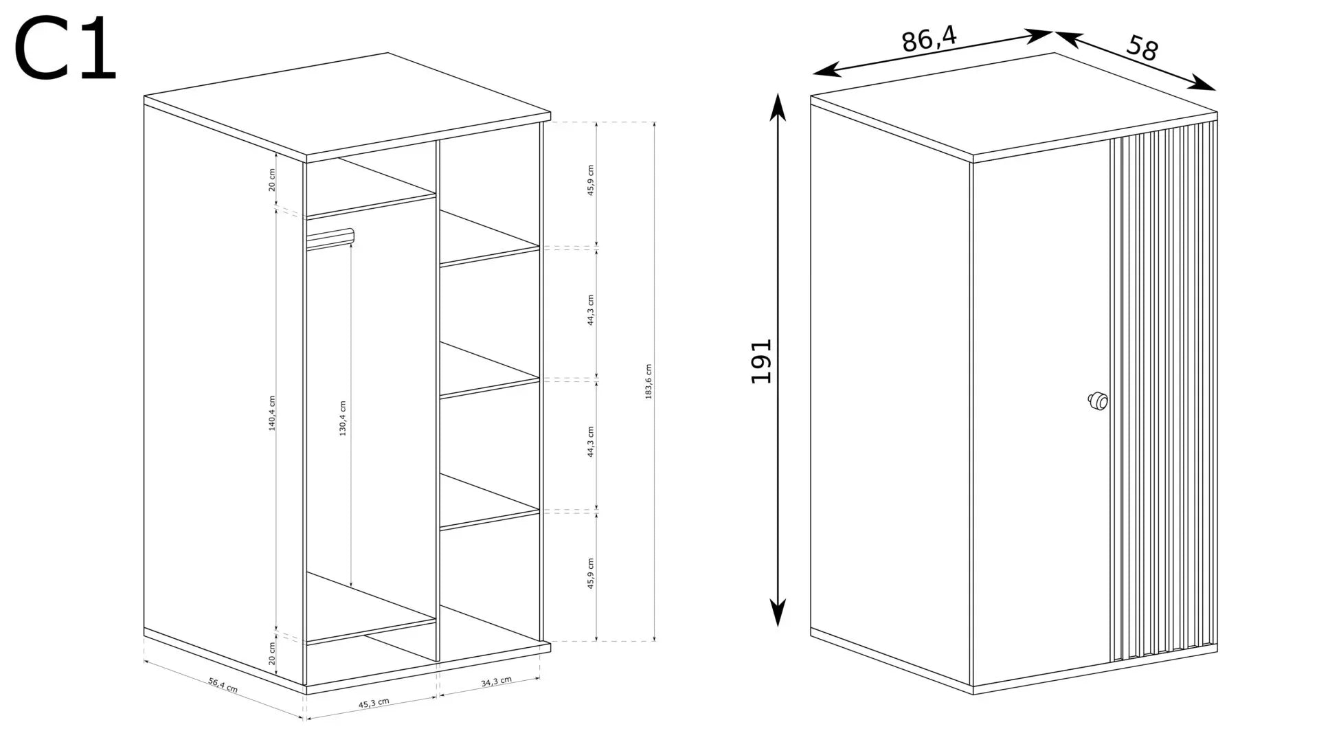 S-Cali Small Wardrobe