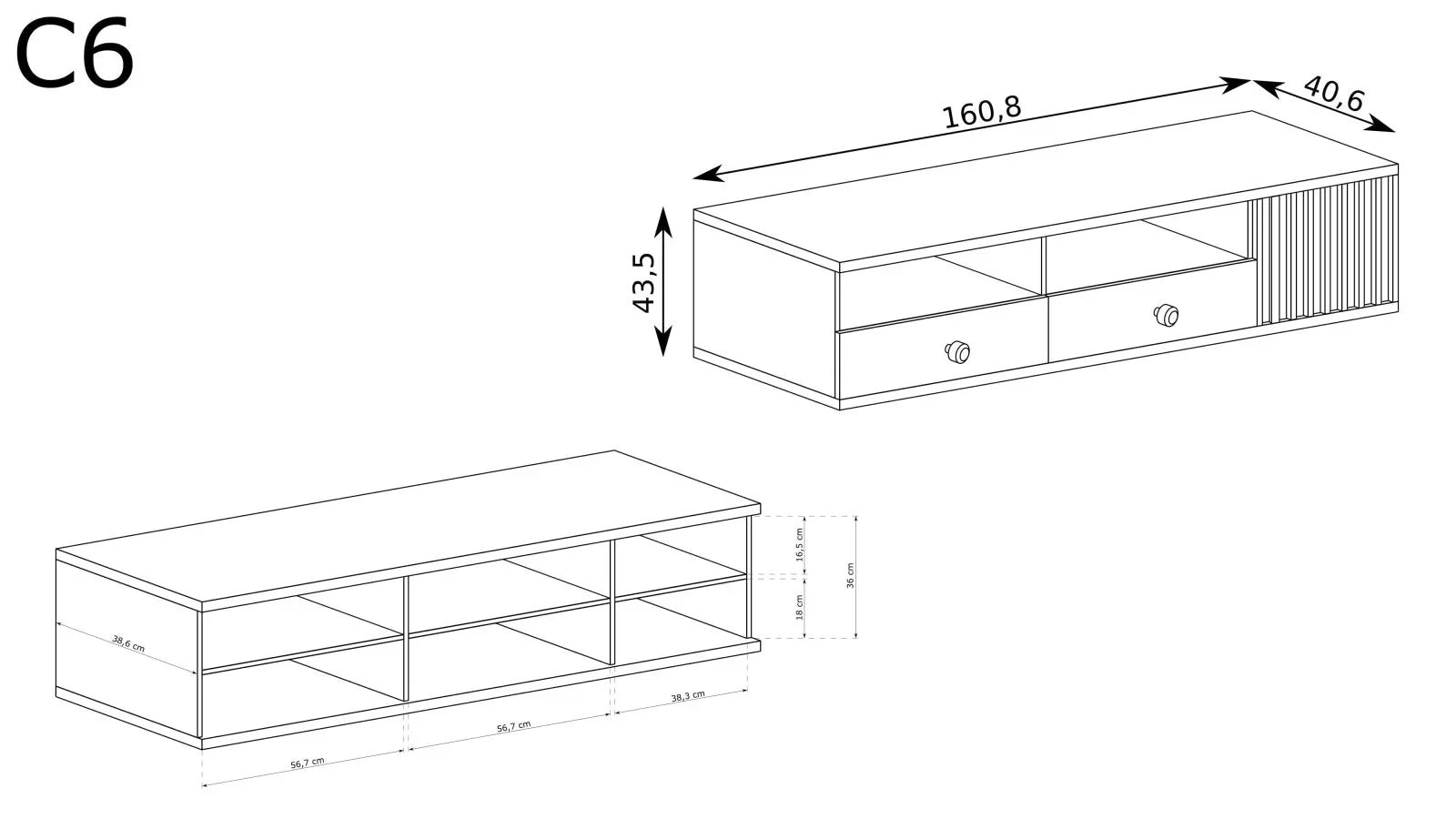 S-Cali TV-Schrank C-6