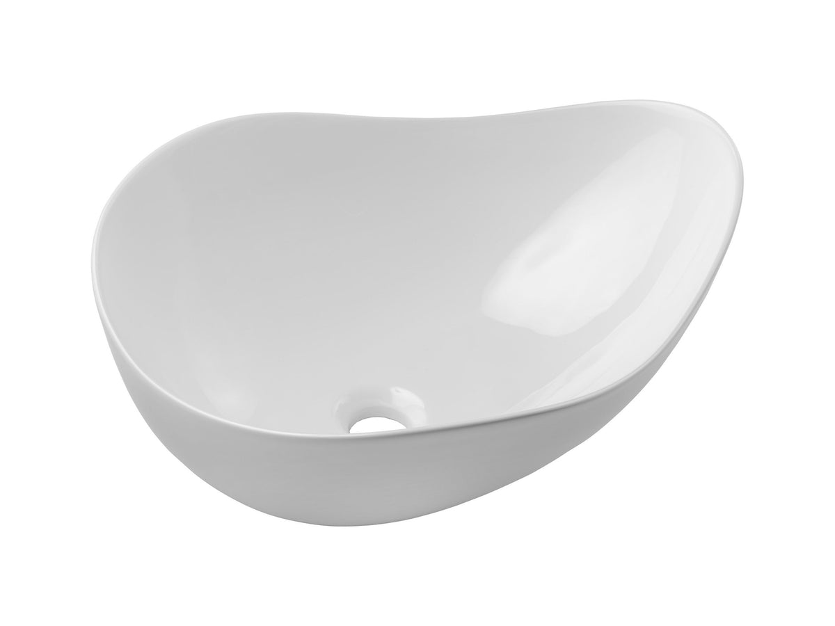 Cloud Free Aufsatzwaschbecken, glänzend weiß – Keramik, 51 cm