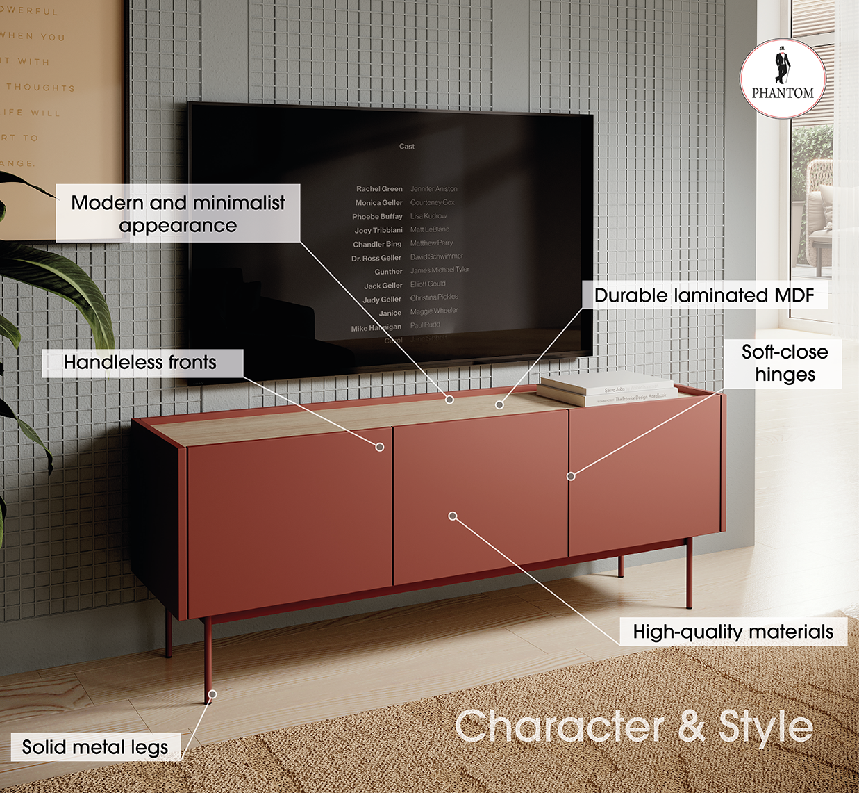 Farbe TV-Ständer Kaschmir