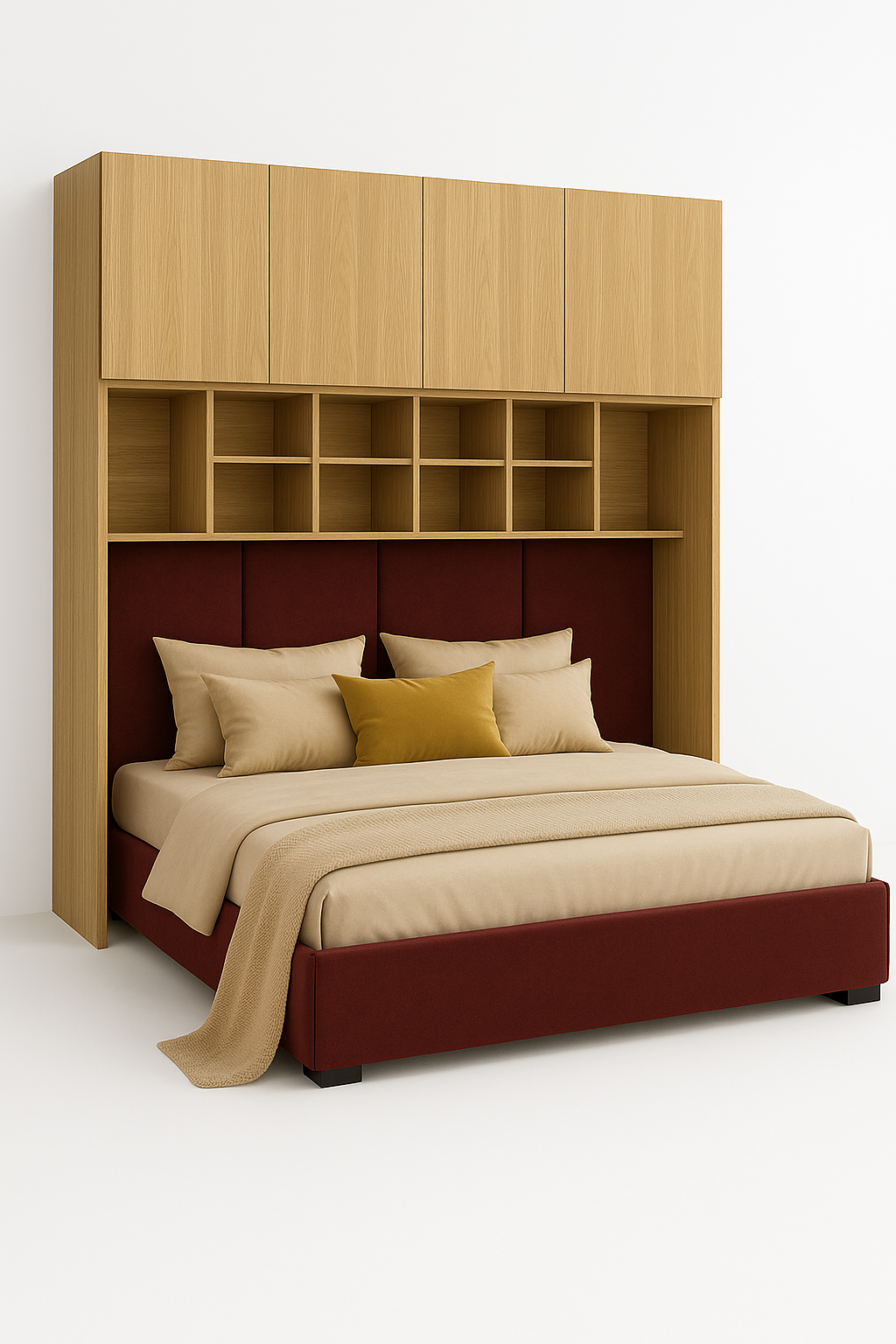 SLEEP VARIA Customizable Bedroom Build-in System – Oiled Oak / Oiled Oak