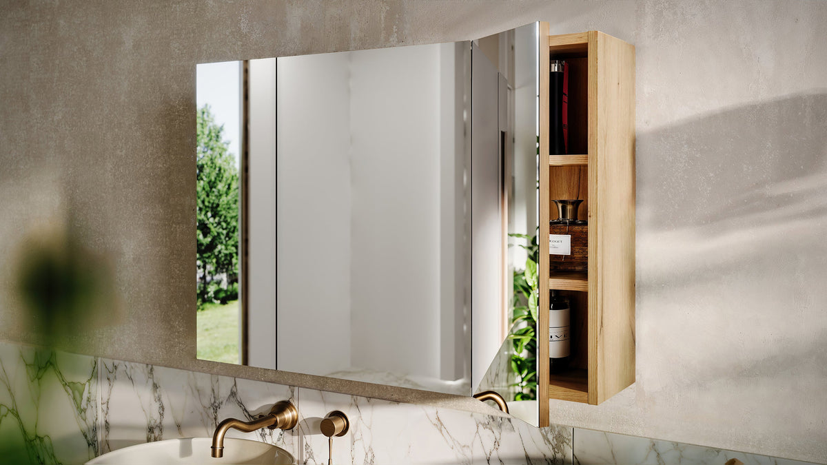 Mirror Cabinet – Oak Coast Evoke, 80 cm