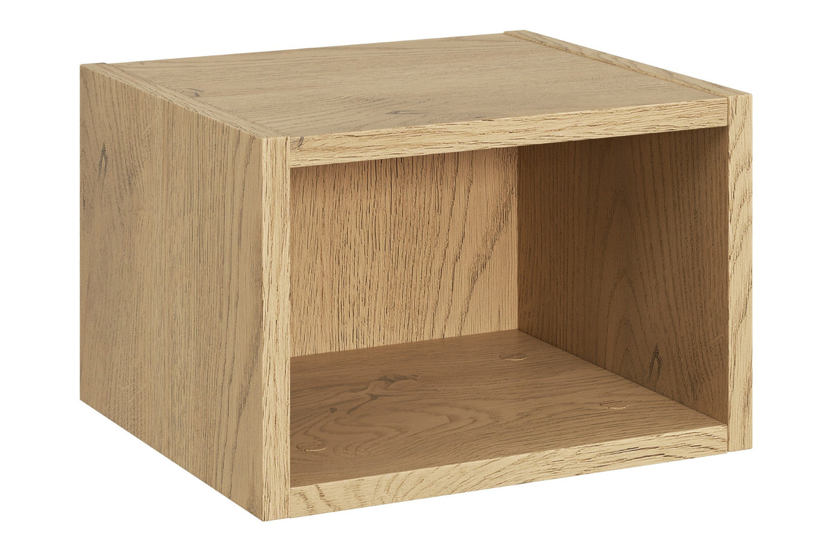 Dalia Wandschrank 1 Tür + Cremona UN Offenes Regal – Kaschmir/Eiche, 30 cm Set