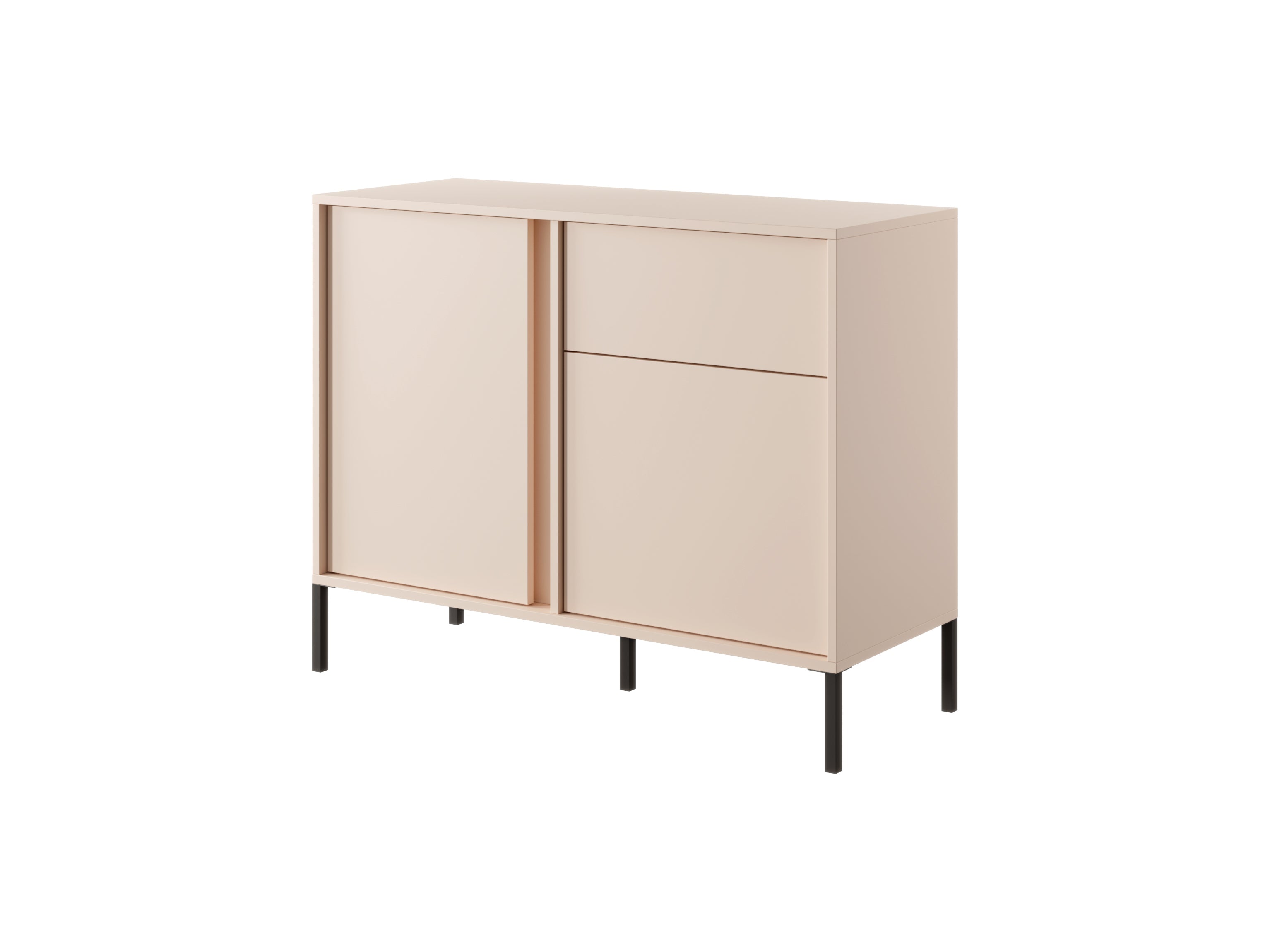 Lask Dast Highboard Cabinet 103 cm | 2 Doors, 1 Drawer