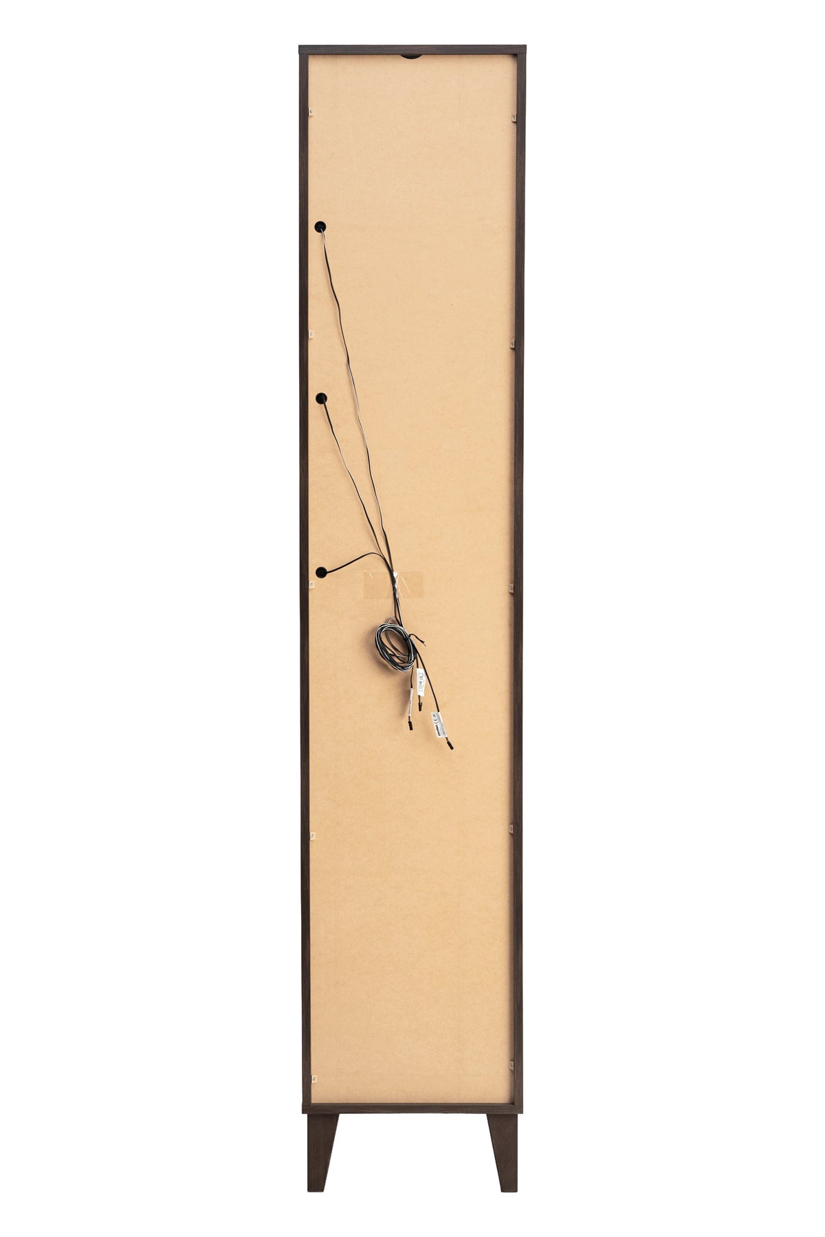 Dorothy Hochschrank 2 Türen – Ristretto-Eiche, 40x35x205 cm
