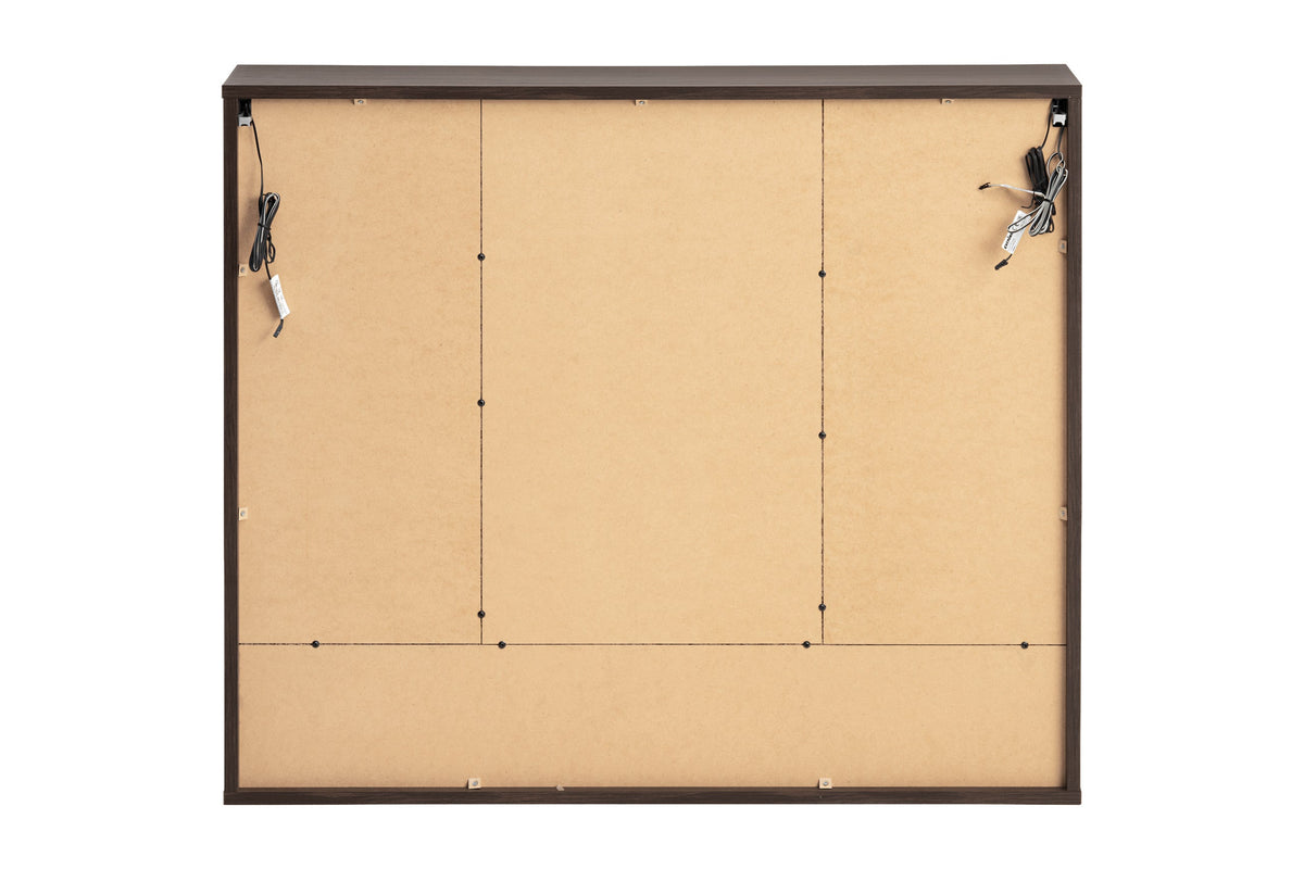 Spiegelschrank Dorothy Ristretto 100 cm 3-türig – Ristretto Eiche
