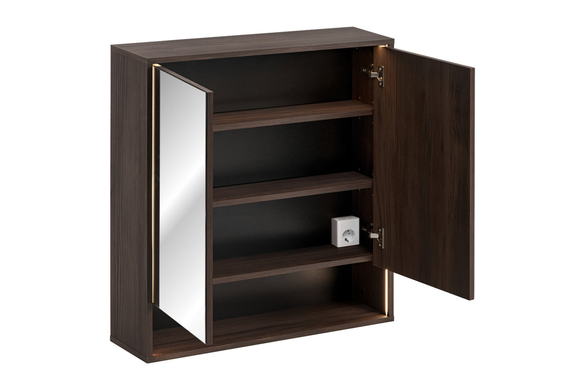 Dorothy Spiegelschrank Ristretto 80 cm 2 Türen – Ristretto Eiche