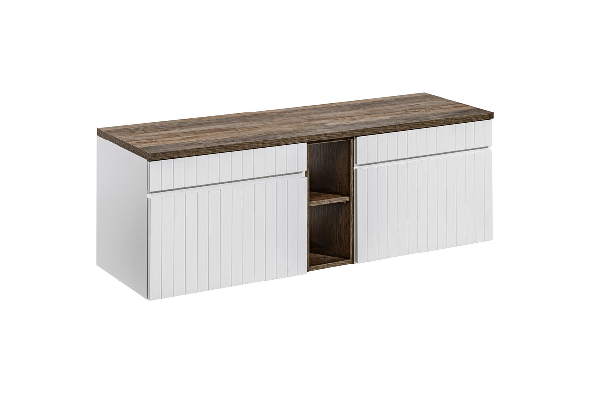 Ikonischer Waschtischunterschrank in Weiß 60 / 80 / 100 / 120 / 140 / 180 cm – Konfigurieren Sie Ihr Badezimmer