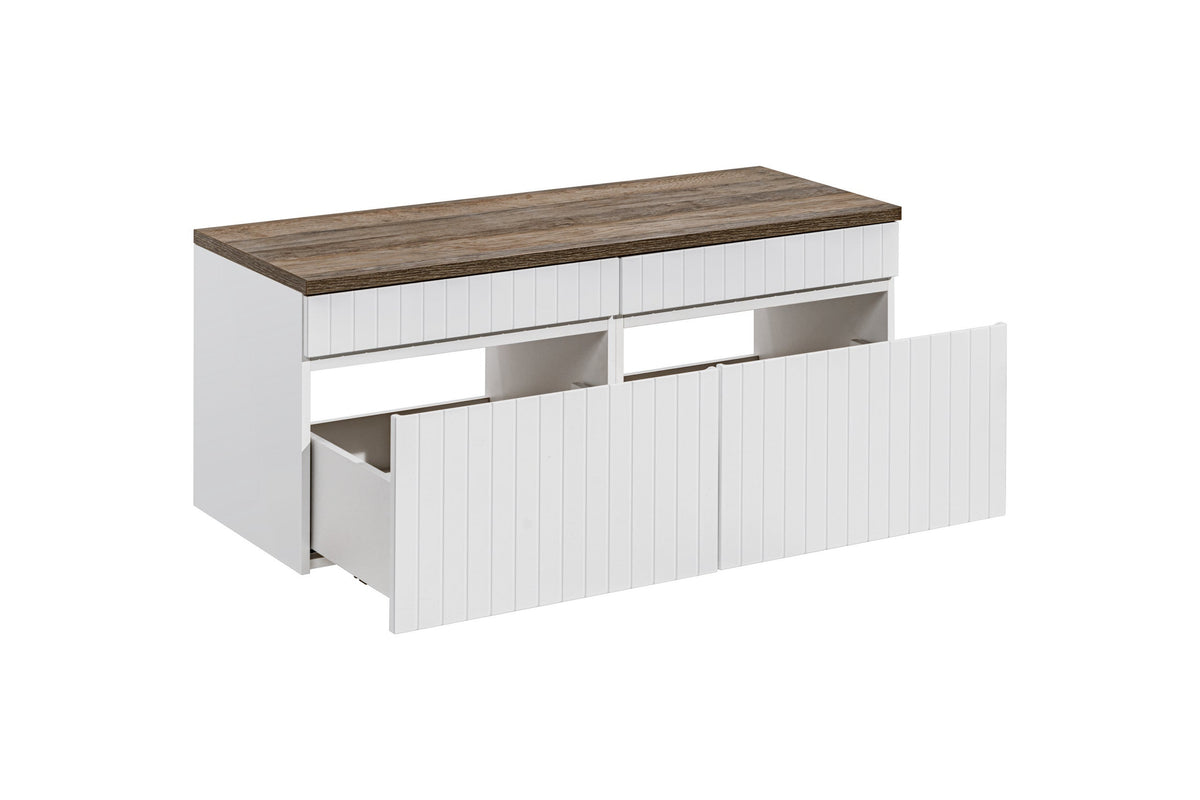 Ikonischer Waschtischunterschrank in Weiß 60 / 80 / 100 / 120 / 140 / 180 cm – Konfigurieren Sie Ihr Badezimmer