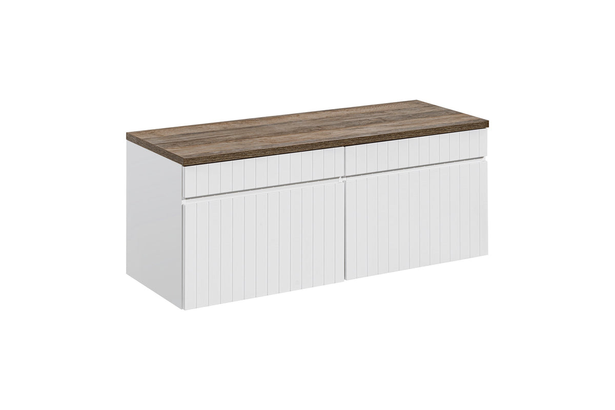 Ikonischer Waschtischunterschrank in Weiß 60 / 80 / 100 / 120 / 140 / 180 cm – Konfigurieren Sie Ihr Badezimmer