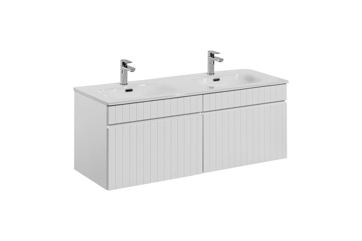 Ikonischer Waschtischunterschrank in Weiß 60 / 80 / 100 / 120 / 140 / 180 cm – Konfigurieren Sie Ihr Badezimmer