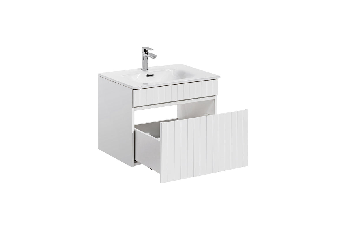 Ikonischer Waschtischunterschrank in Weiß 60 / 80 / 100 / 120 / 140 / 180 cm – Konfigurieren Sie Ihr Badezimmer