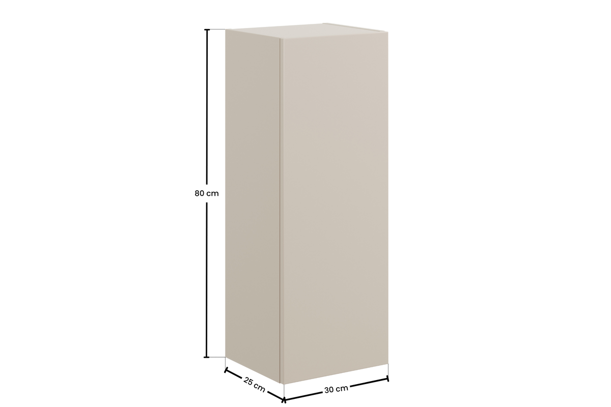 Dalia Cashmere Wandschrank – Kaschmir Matt, 30 cm, 1 Tür
