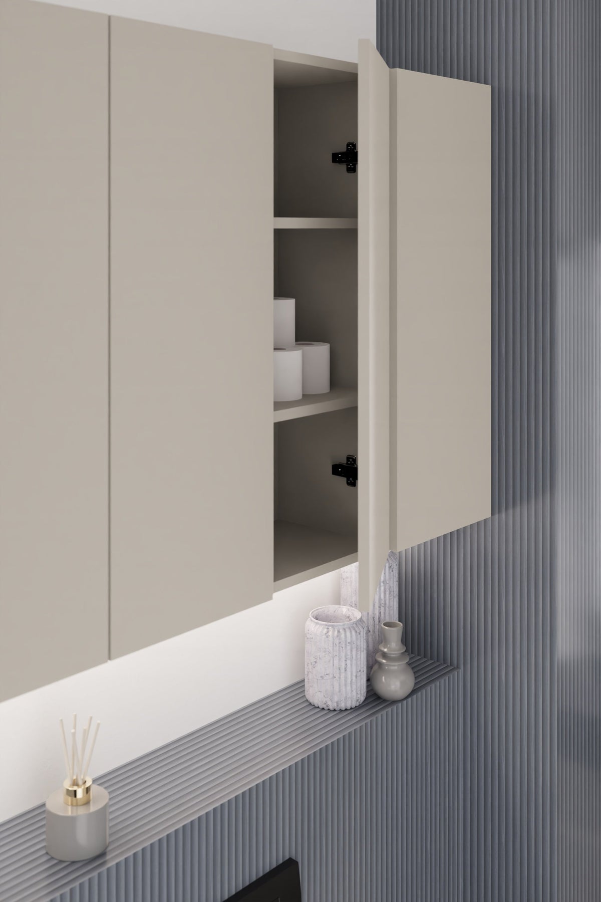Dalia Cashmere Wandschrank – Kaschmir Matt, 30 cm, 1 Tür