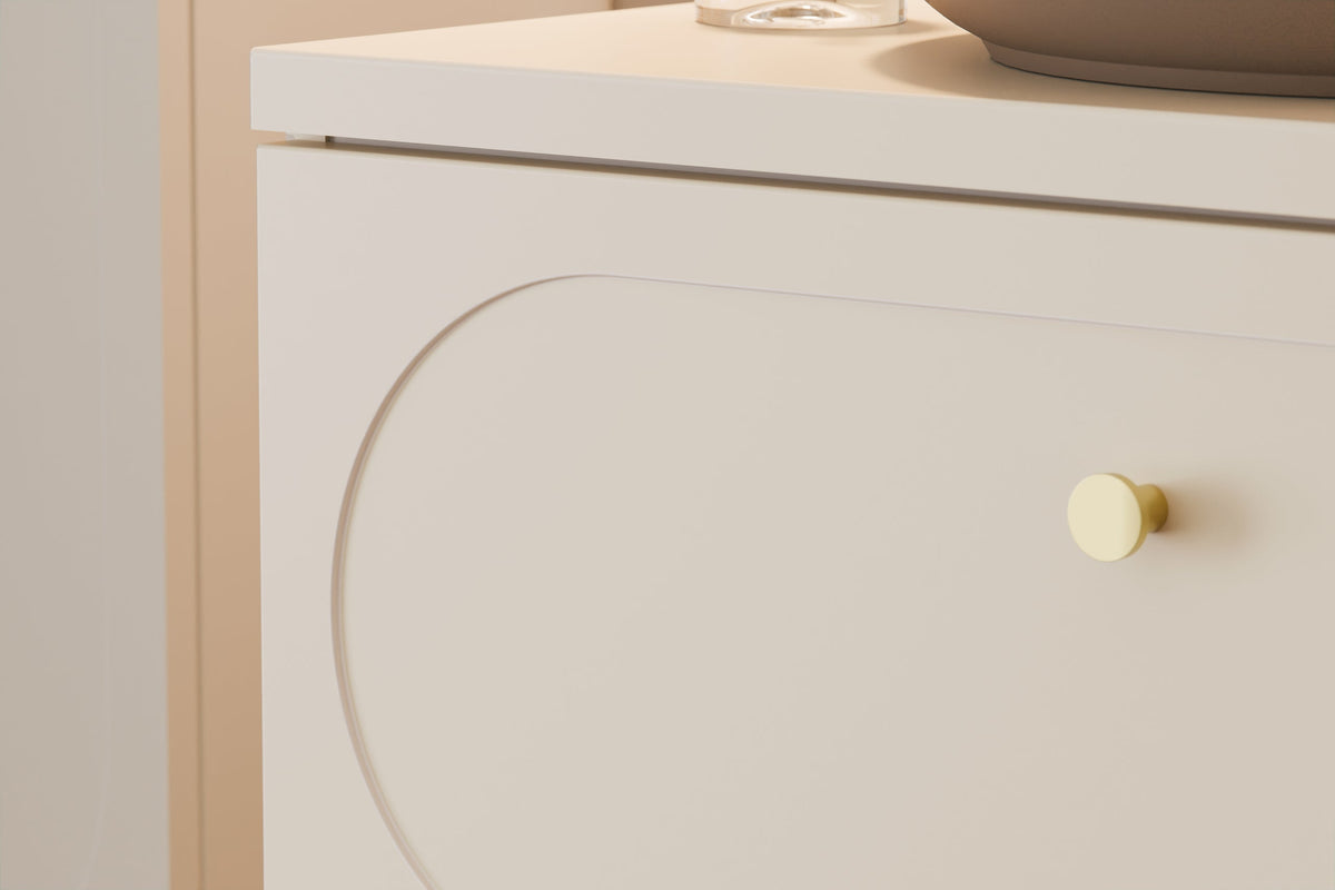 Donna Sand Vanity Unit 2 Drawers – Sand Beige, 60/80/120 cm – Configure Your Bathroom