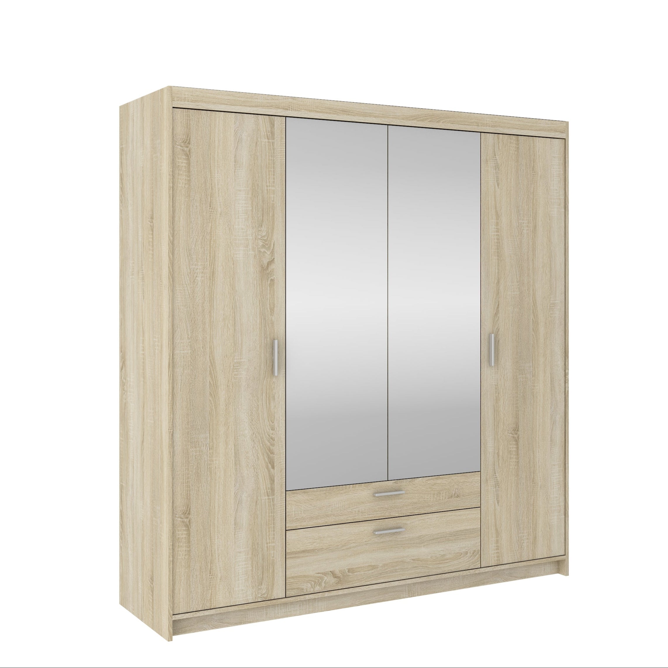 LE Elena 4D DL04 Spiegelgarderobe in Sonoma-Eiche