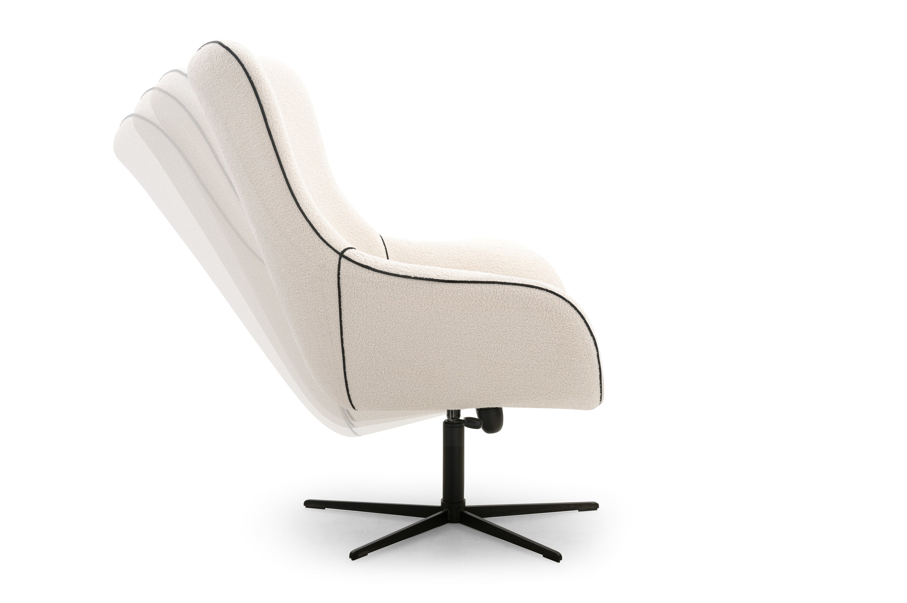 Lask ELIS Swivel Armchair – 88 x 88–106 cm