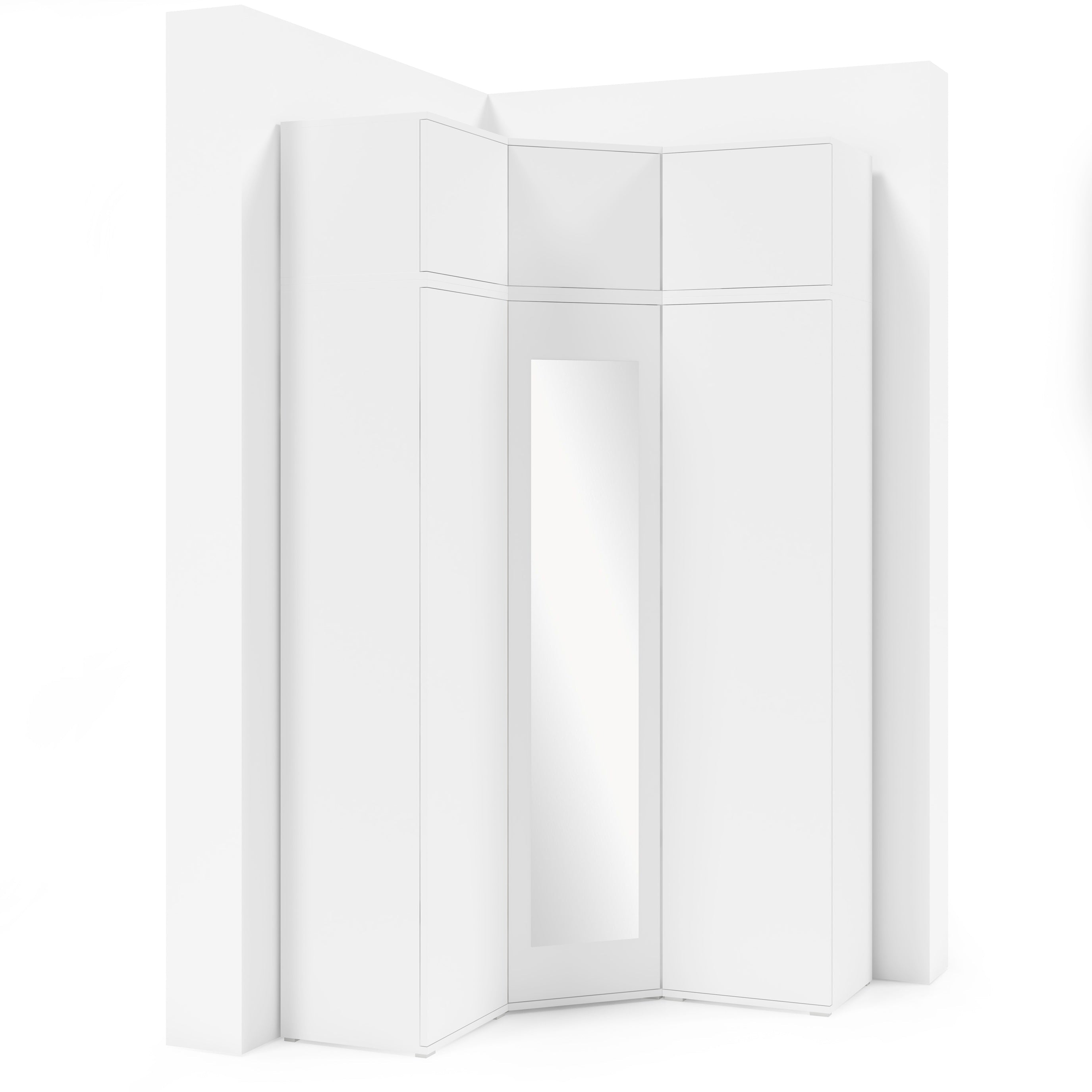 PK Emi 41 Flurschrank Weiß/Sonoma-Eiche/Graphit/Aristan-Eiche-Schwarz