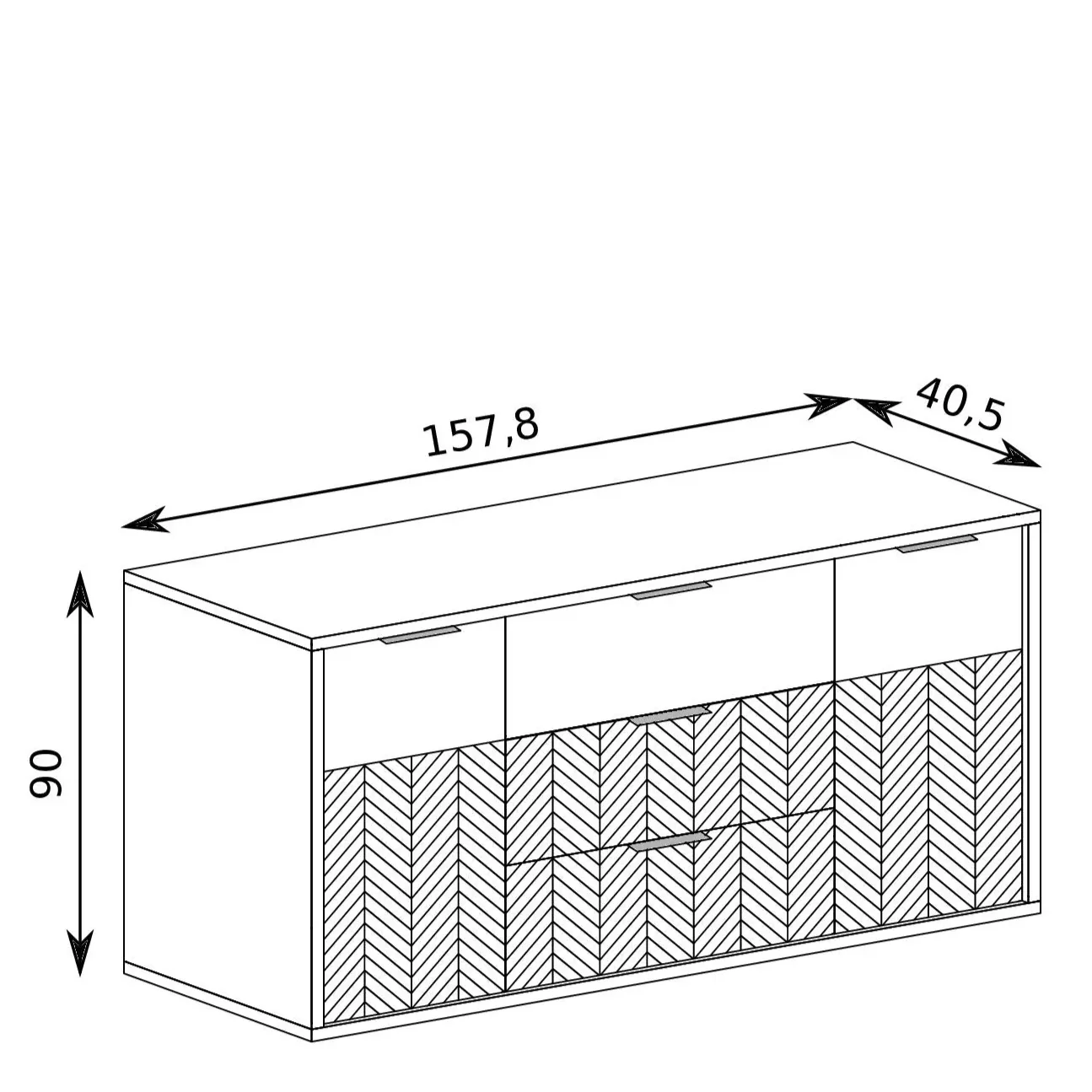 Modern Large Chest of Drawers J-Fonti F-3