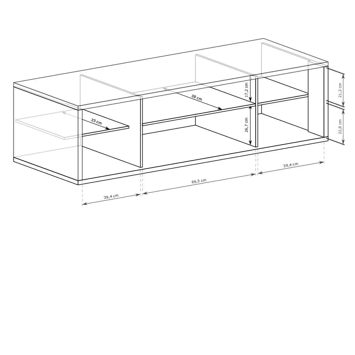 Moderner TV-Schrank J-Fonti F-6