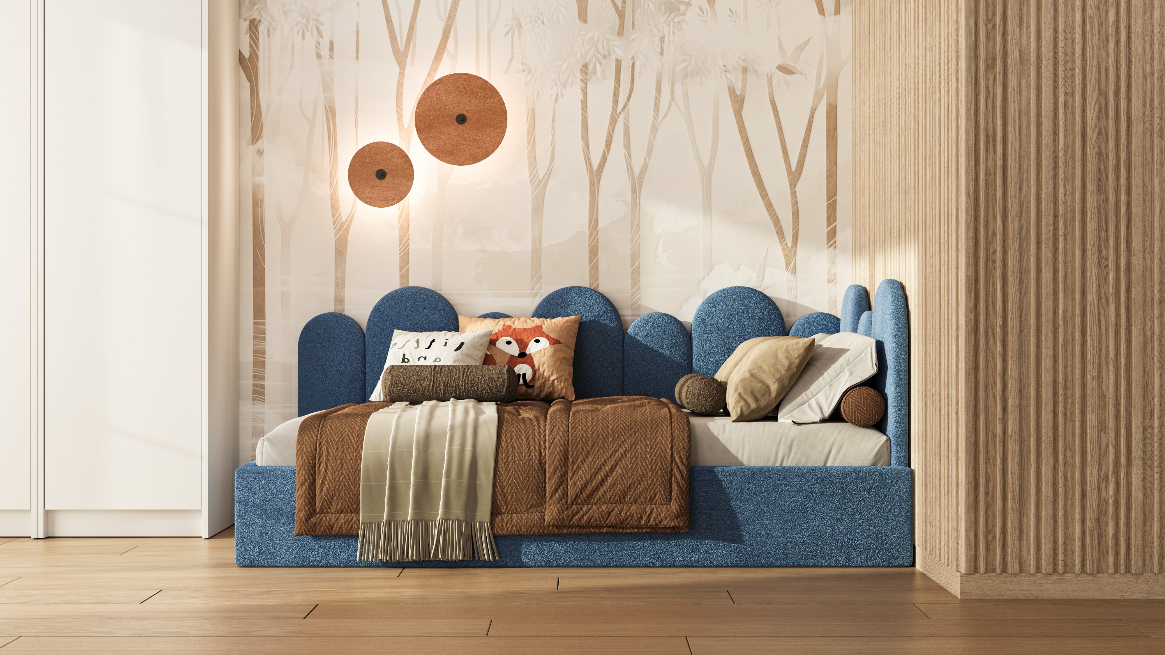 Polsterbett BUBA – 90 × 200 / 120 × 200 cm – Kinder & Jugend