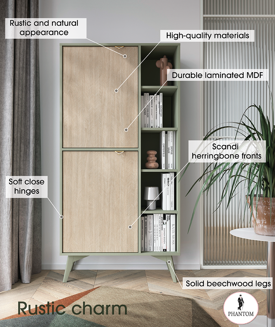 Forest Cabinet - Storage Cabinet Sand Beige