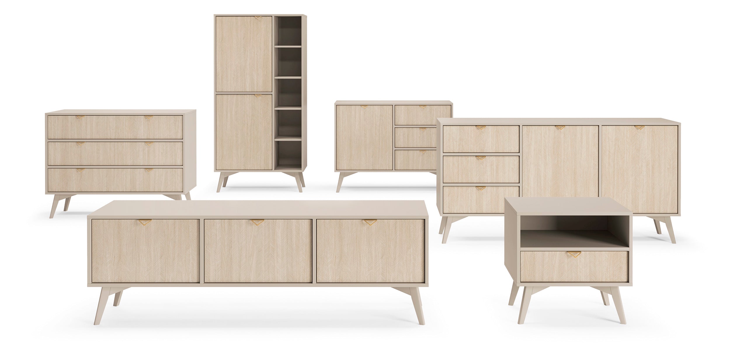 Forest Cabinet - Storage Cabinet Sand Beige