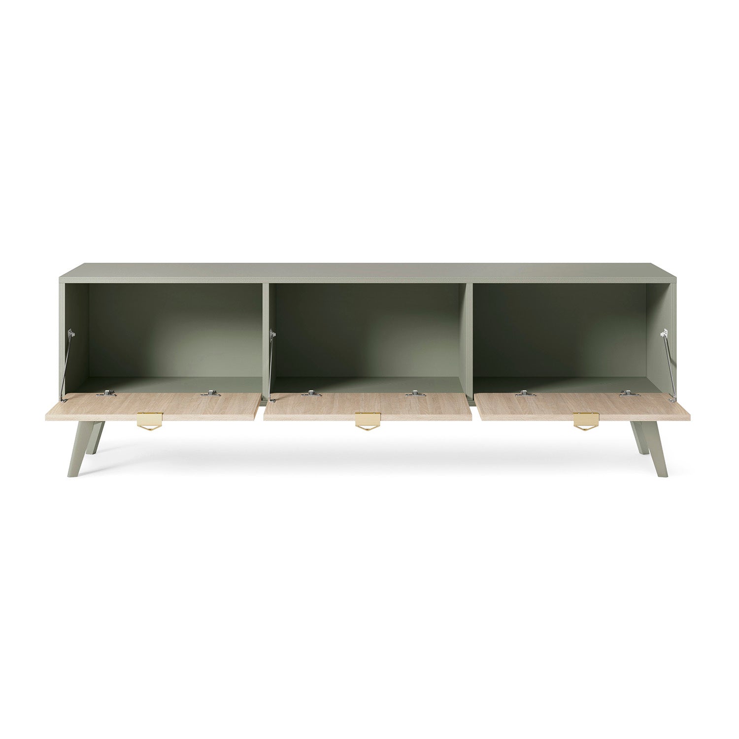 Forest TV Stand - Rustic Charm Eucalyptus Green