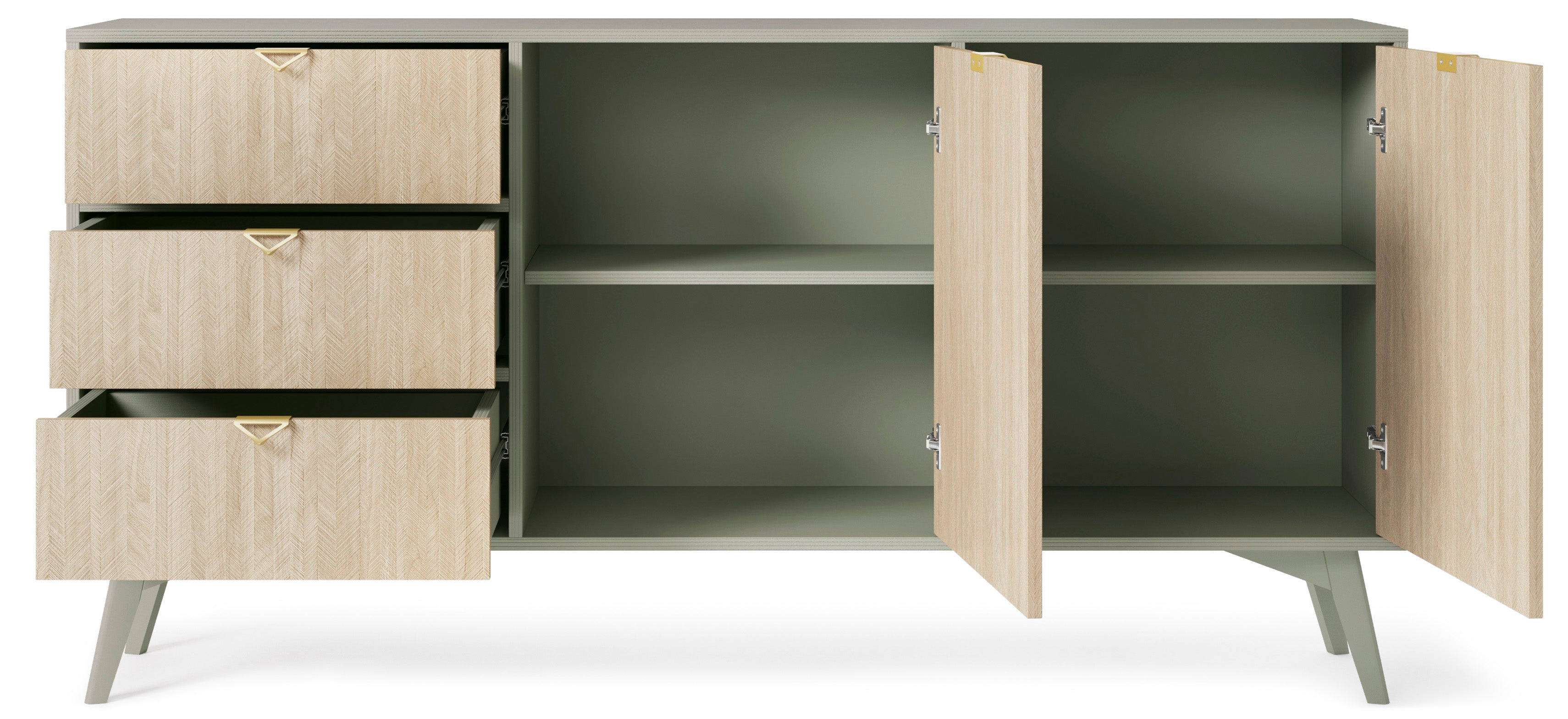 Forest Dresser  - Chest of Drawers Eucalyptus Green