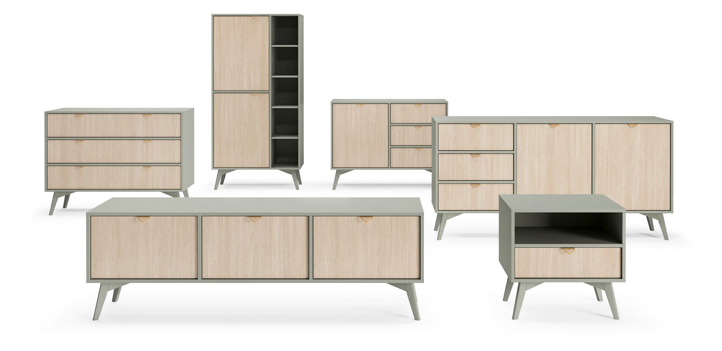 Forest Cabinet - Lagerschrank Eukalyptusgrün