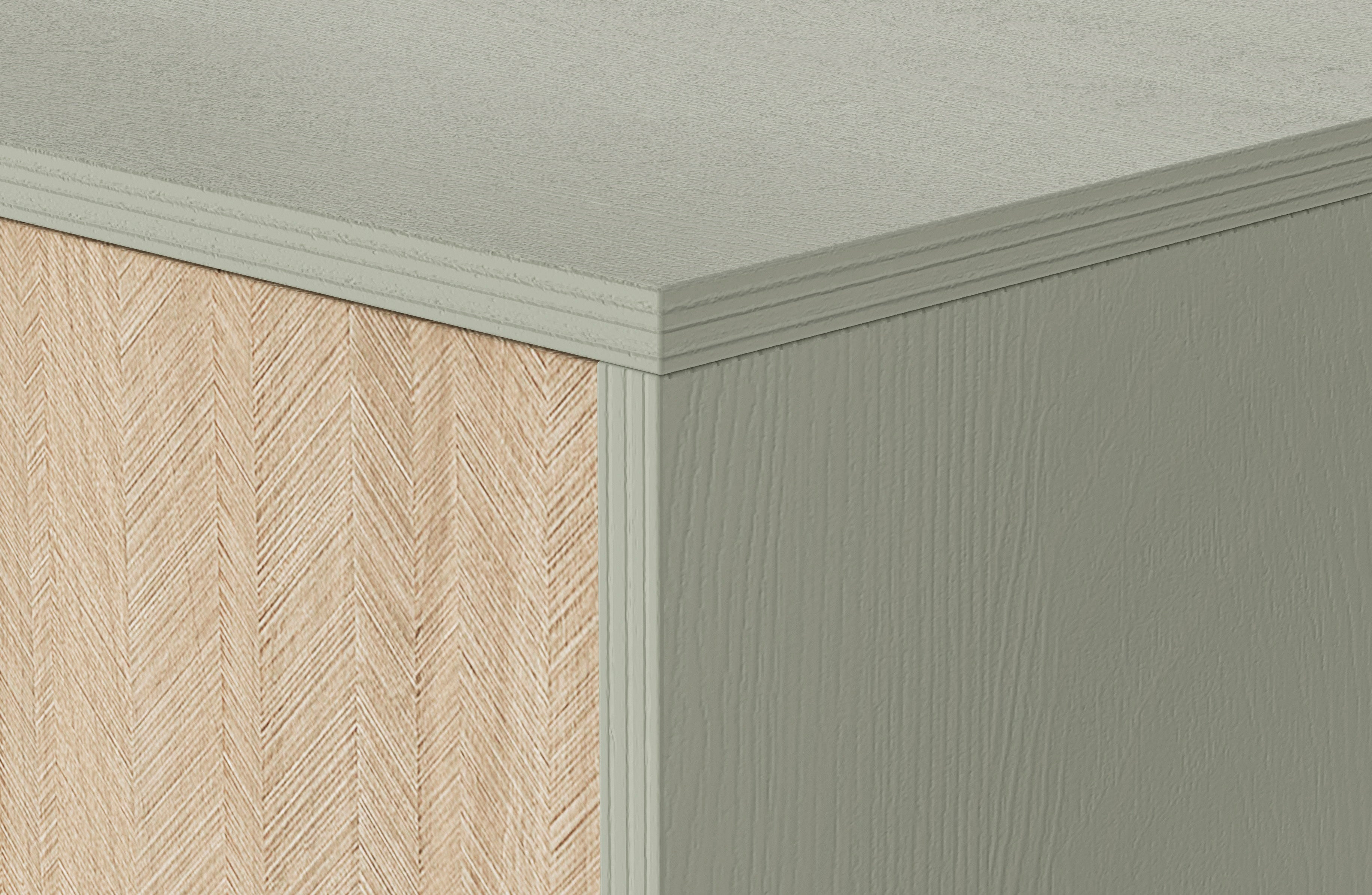 Forest Nightstand – Rustic Elegance Eucalyptus Green