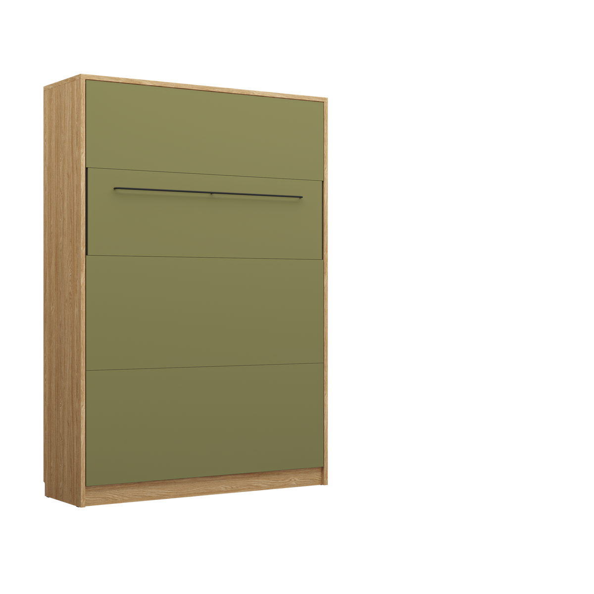 Customizable Genius COMFORT Murphy Bed Furniture Set 140 × 200 cm – Oiled Oak