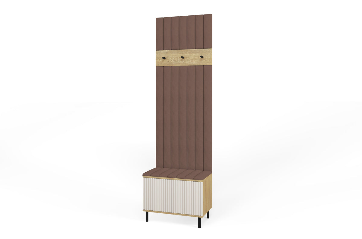 Bello Hallway Set 6 – Choose Leg Height & Panel Colour | Cashmere & Cremona Oak