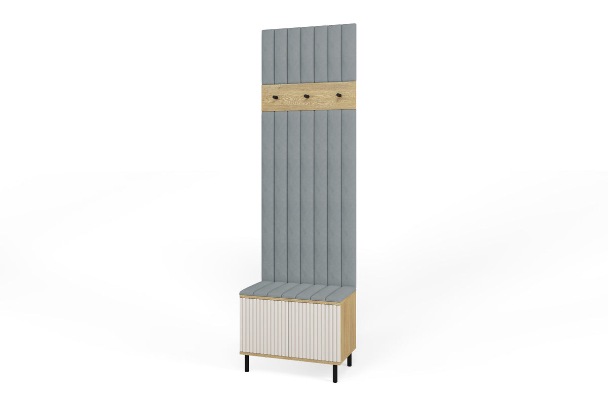Bello Hallway Set 6 – Choose Leg Height & Panel Colour | Cashmere & Cremona Oak