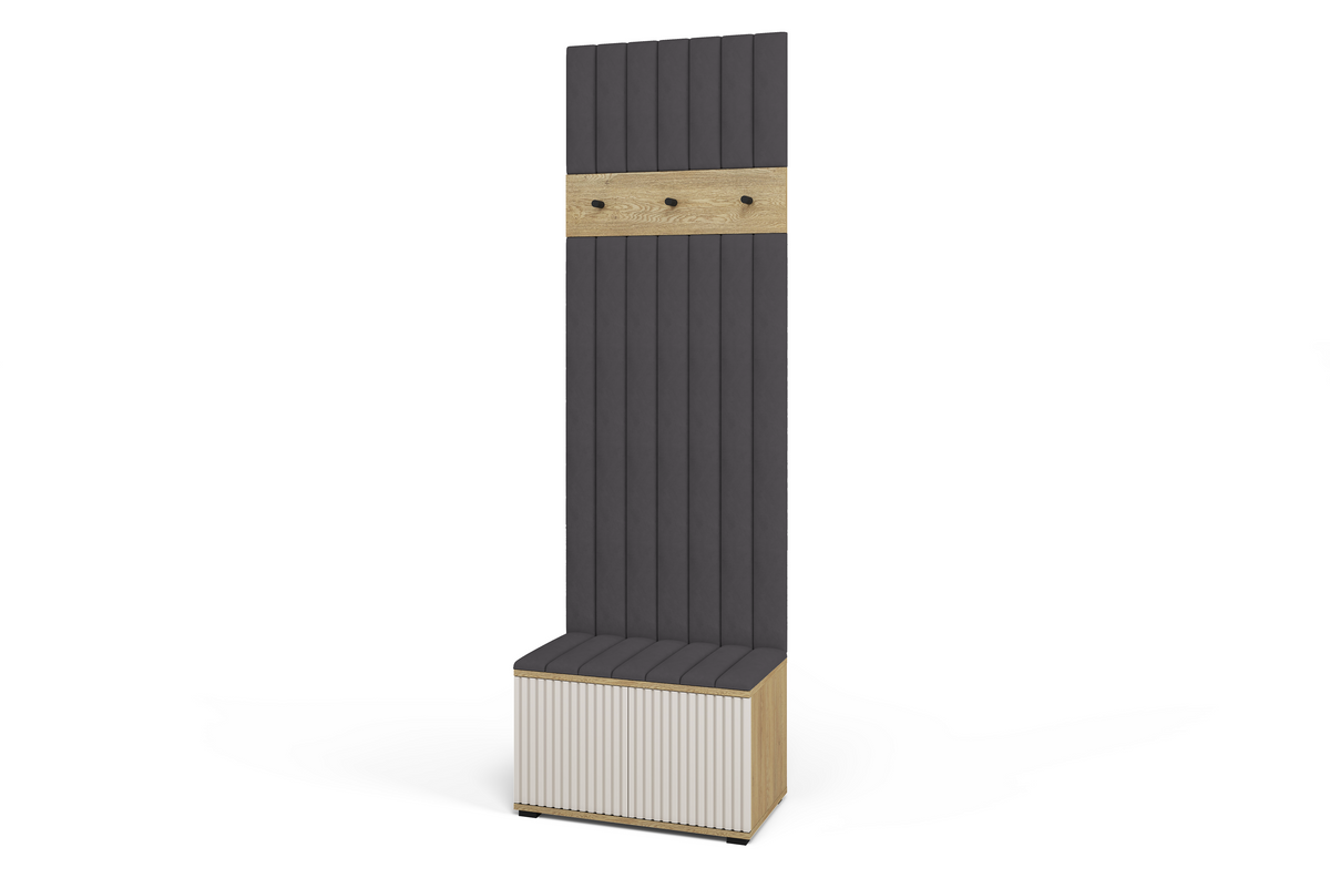 Bello Hallway Set 6 – Choose Leg Height & Panel Colour | Cashmere & Cremona Oak