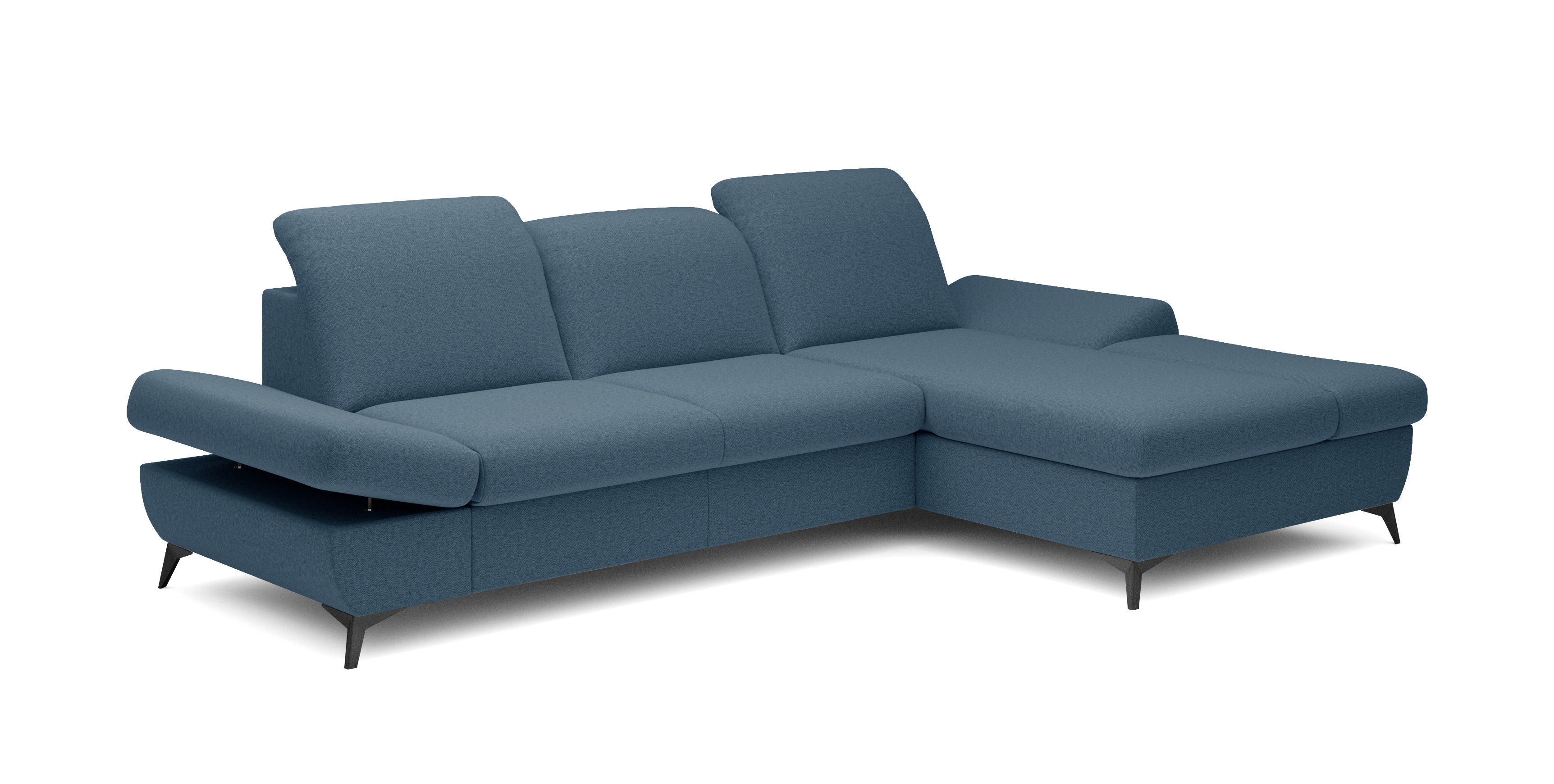 Lask HARPER Corner Sofa with Sleeping Function – 283 x 172 cm – Left or Right Configuration