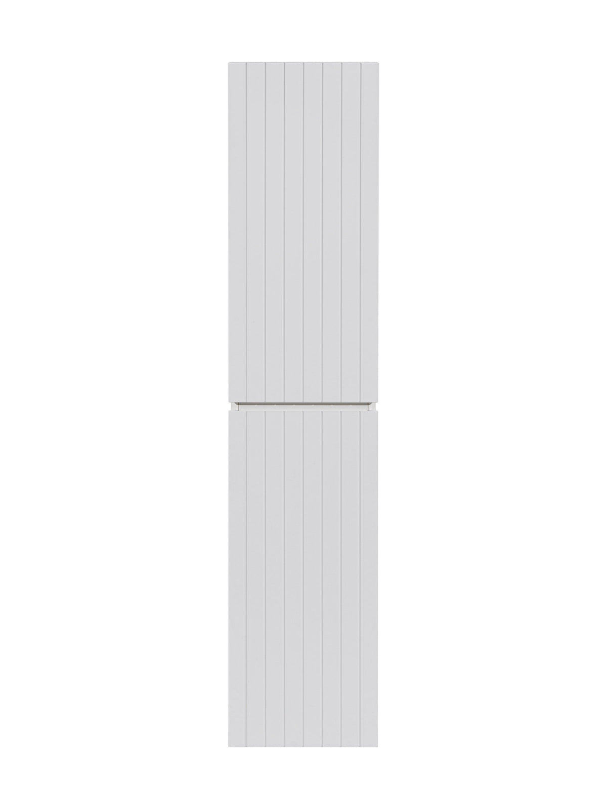 Kultiger hoher Schrank in Weiß – Weiß Matt, 35 cm