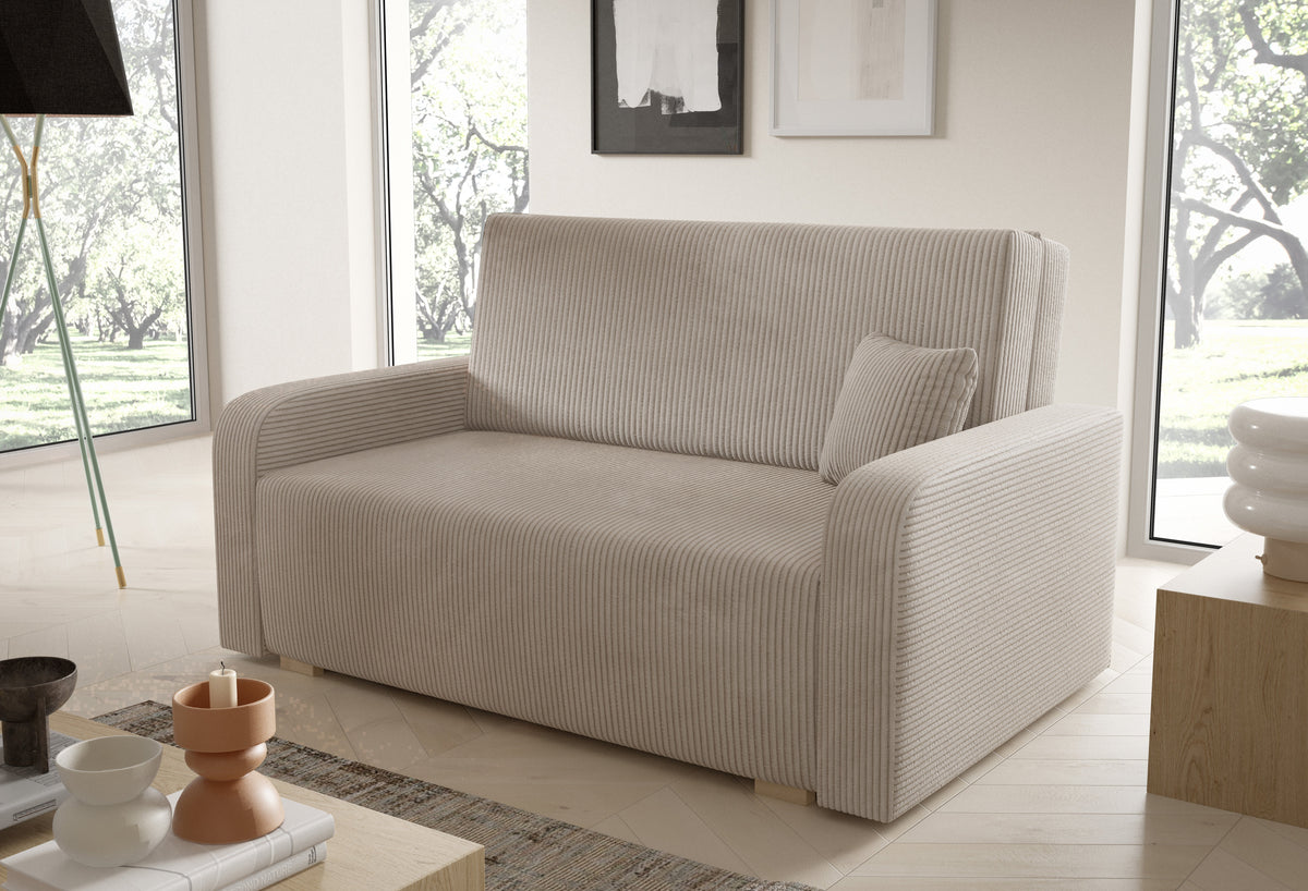 Ness III Schlafsofa – Dreisitzer mit Bettkasten – 130 cm